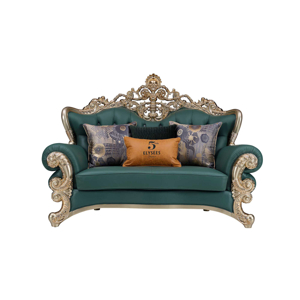 Champagne Gold DS-105 Two-Seater Sofa - Image 3