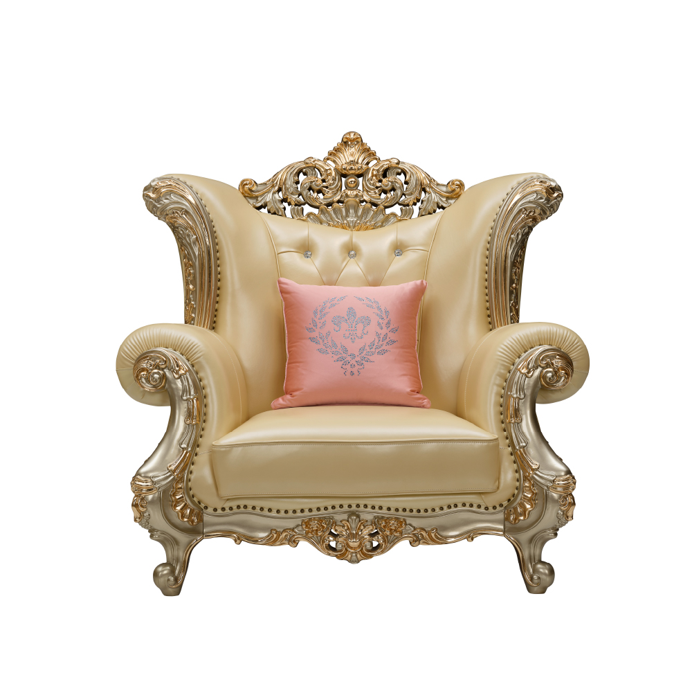 Champagne Gold DS071 (F898) Single Seat Sofa - Image 4