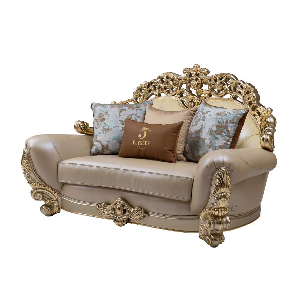 Champagne Gold DS072 Two-Seater Sofa - Image 3
