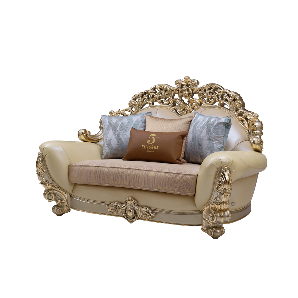 Champagne Gold DS072 Two-Seater Sofa - Image 5
