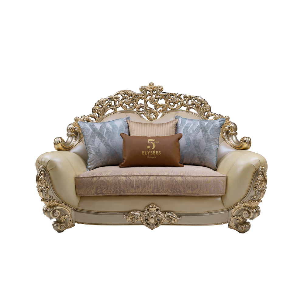 Champagne Gold DS072 Two-Seater Sofa - Image 4