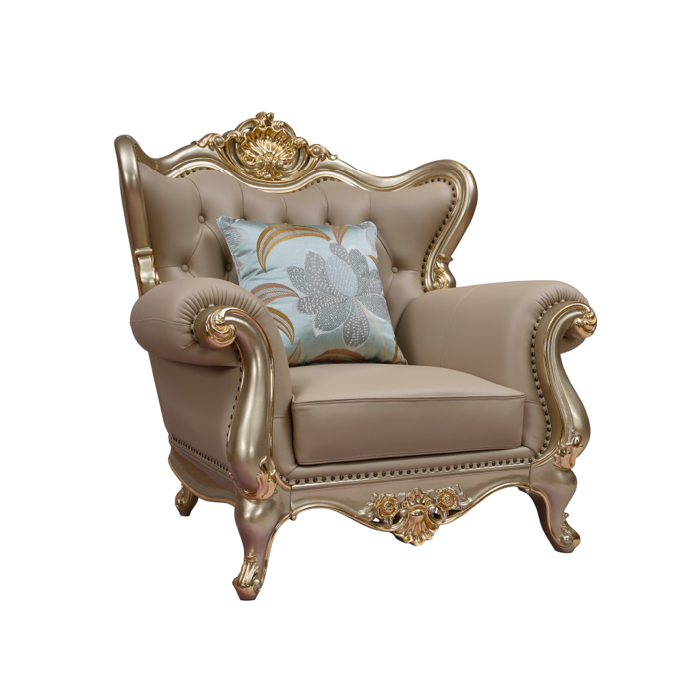 Champagne Gold DS328 Single-Seater Sofa - Image 3