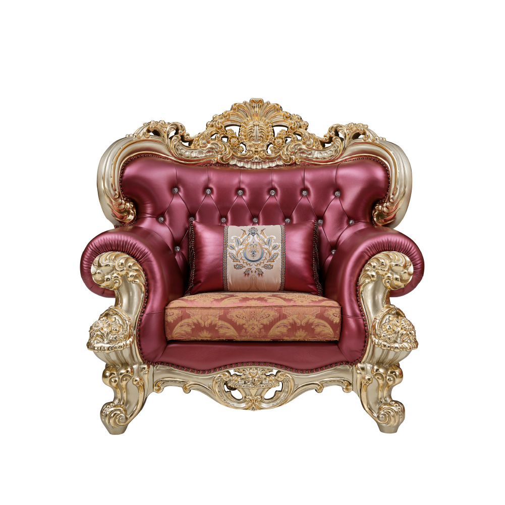Champagne Gold F-881 Single-Seater Sofa - Image 4