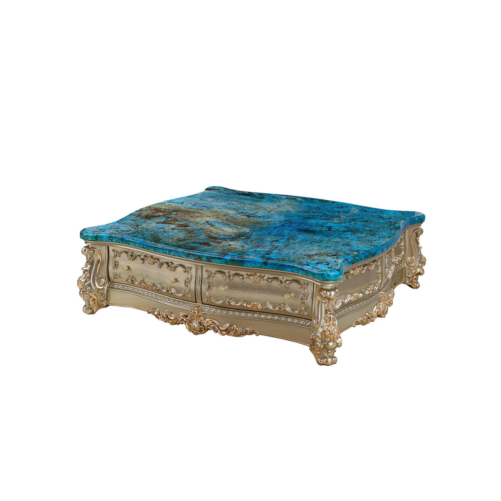 Champagne Gold R-3318c Large square coffee table - Image 2