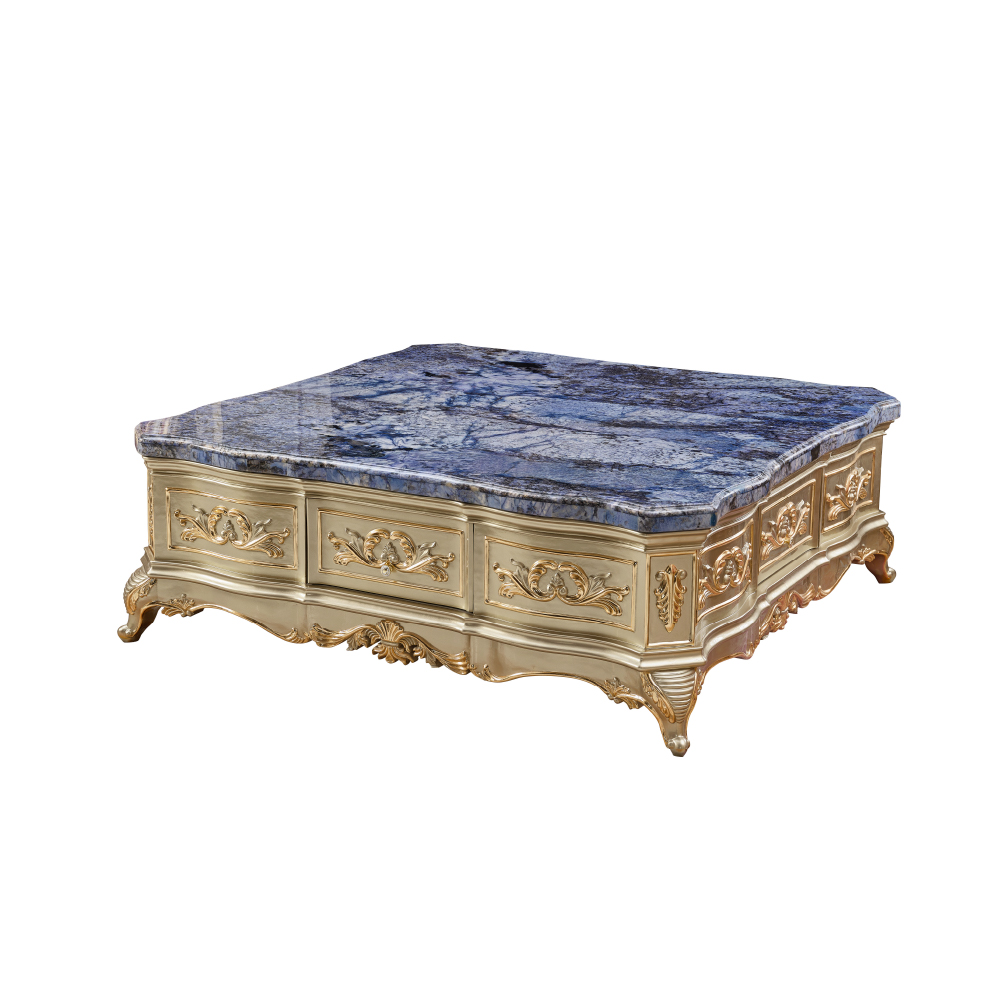 Champagne Gold R-905c Large square coffee table - Image 2