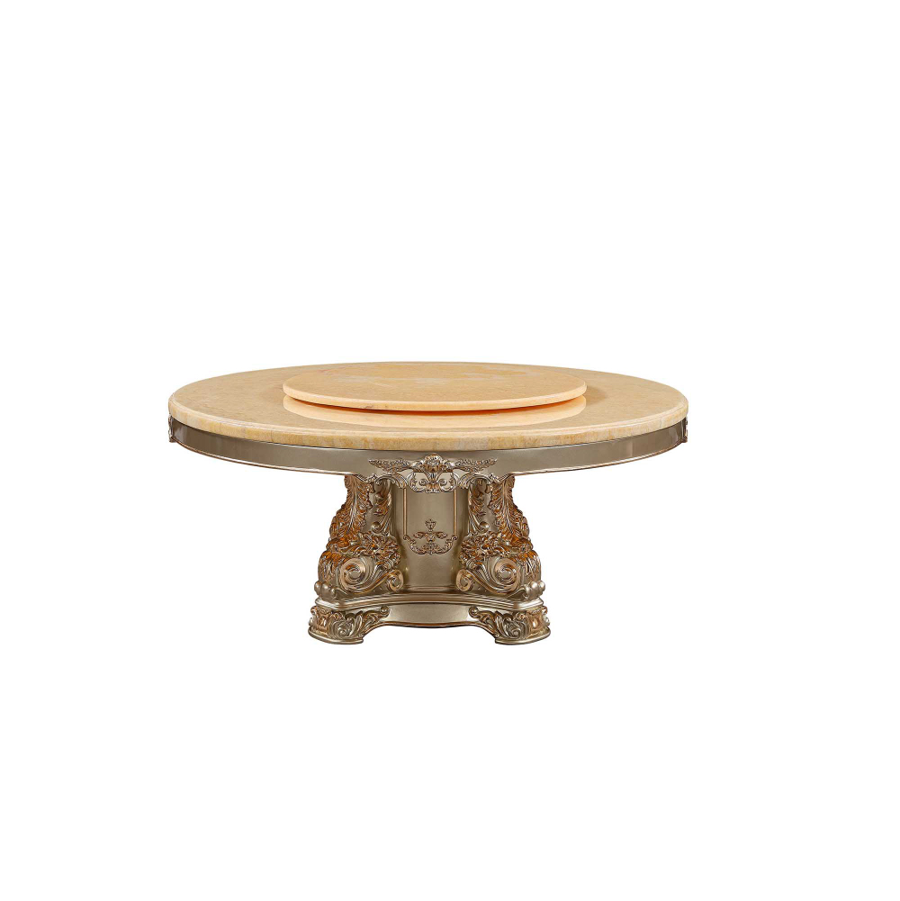 Champagne Gold T-3313a Round dining table - Image 2